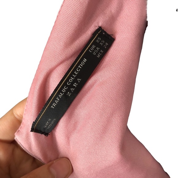 ZARA Pink One-Shoulder Aysmmetrical Mini Dress - Picture 4 of 7